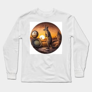 Kangaroo In Thought Long Sleeve T-Shirt